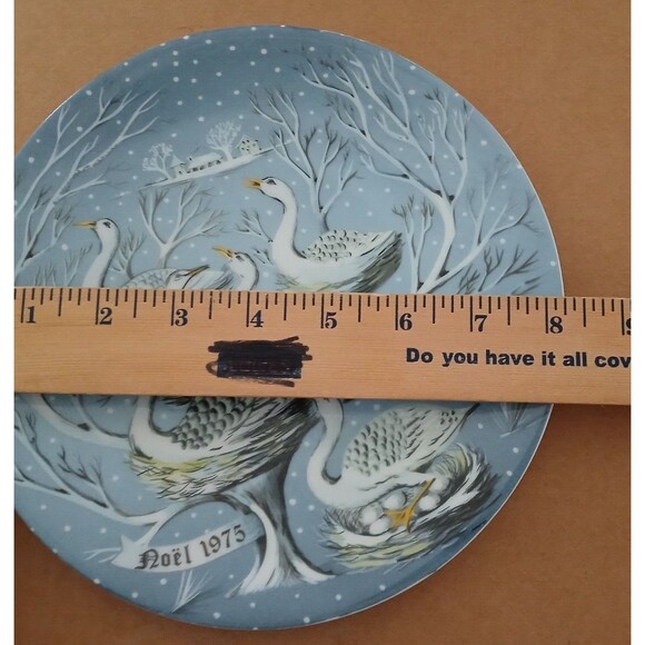 Haviland The 12 Days of Christmas 6 Geese a Laying Plate Original Box 8.25" - Picture 13 of 14